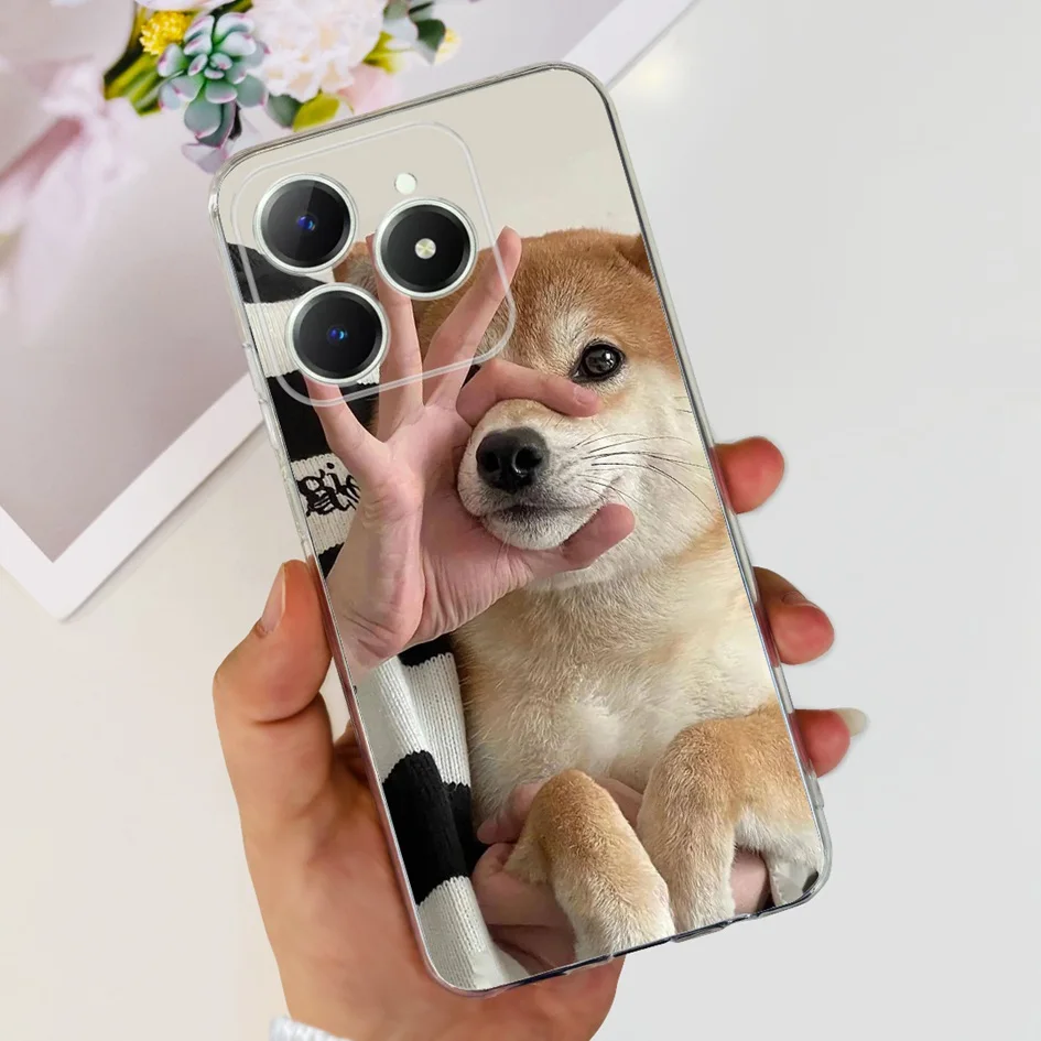 Cute Love Heart Soft Clear Silicone Protective Phone Case