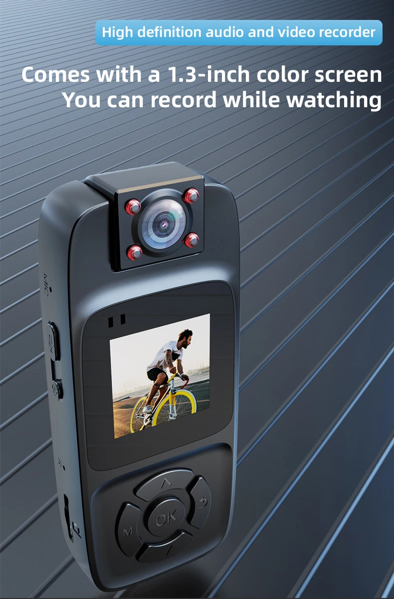 WiFi Mini Camera 4K HD Portable Digital Video Recorder Back Clip Police Body Cam