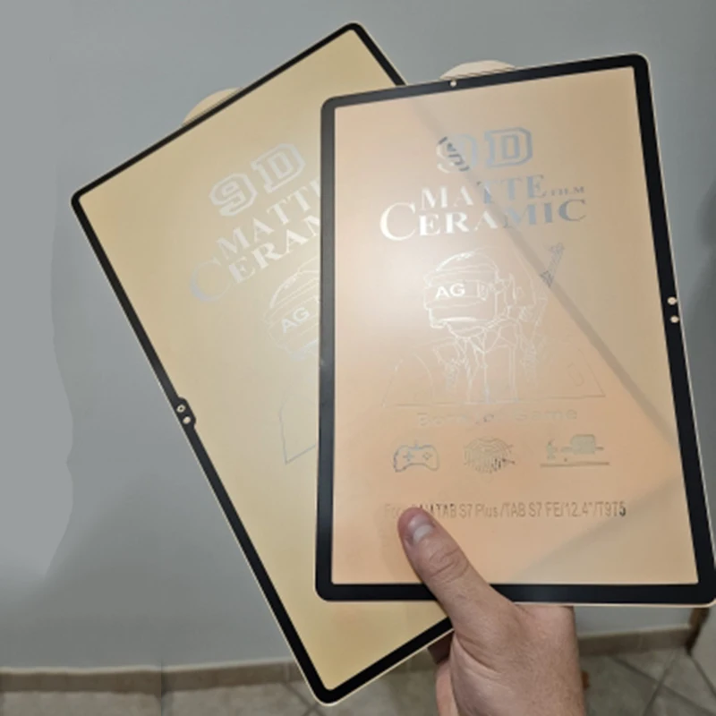 Cerâmica Matte hd Film Protetor de Tela sem Impressão Digital Não Vidro Samsung Galaxy Tab s8 s9 s7 Além Disso Ultra s9 fe S7fe a8 - Imagem 3
