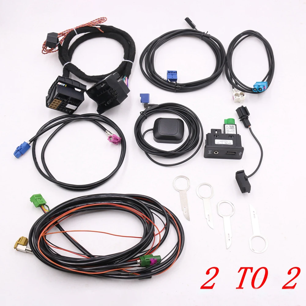 Per Golf 7 Mk7 Passat B8 Mqb Tiguan Polo 6C Mib 2 Zr Nav Scopri Il Cablaggio Del Cavo Dell'Adattatore Radio Pro