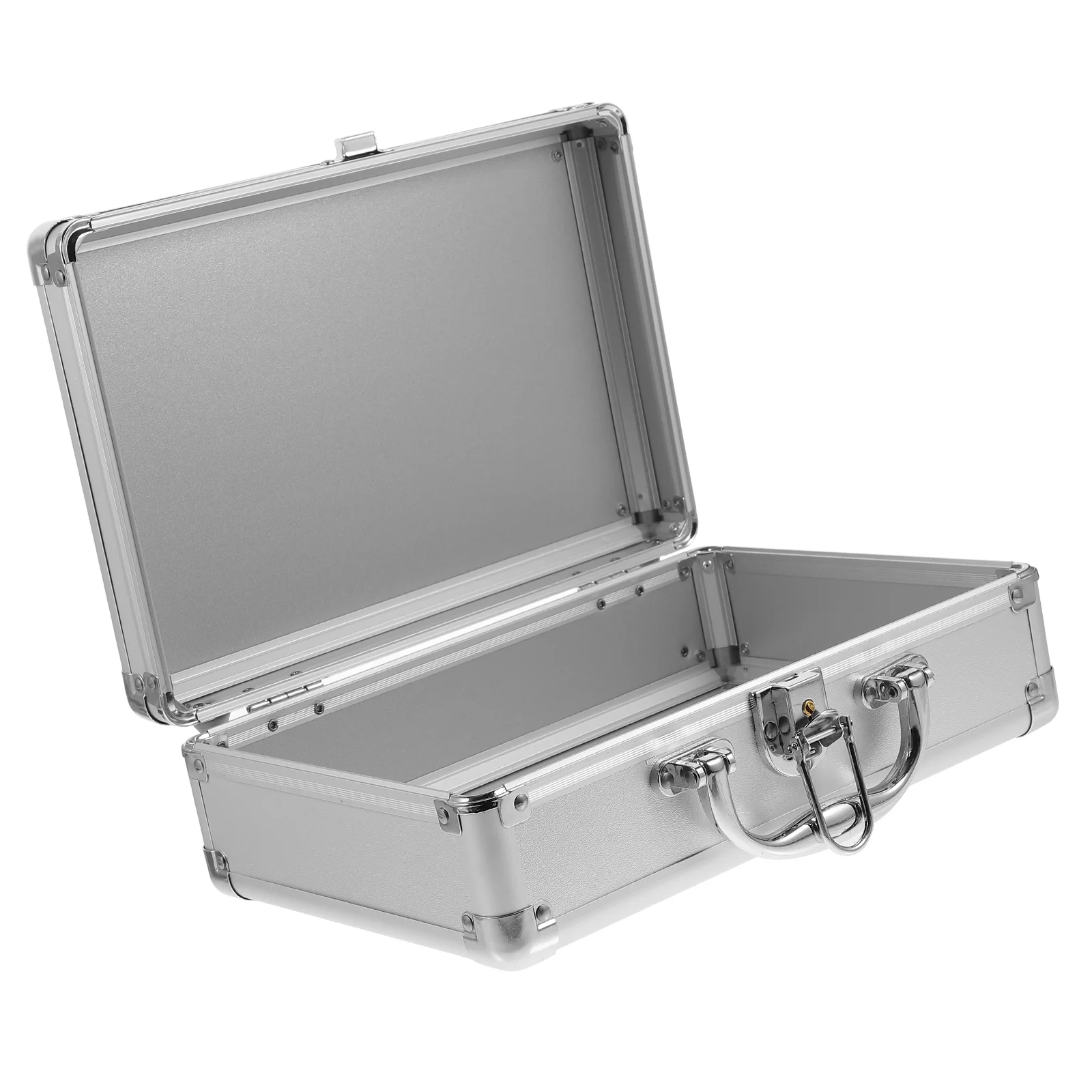 

Aluminum Alloy Briefcase Strong Hard Container Case Makeup Tools Storage Briefcase