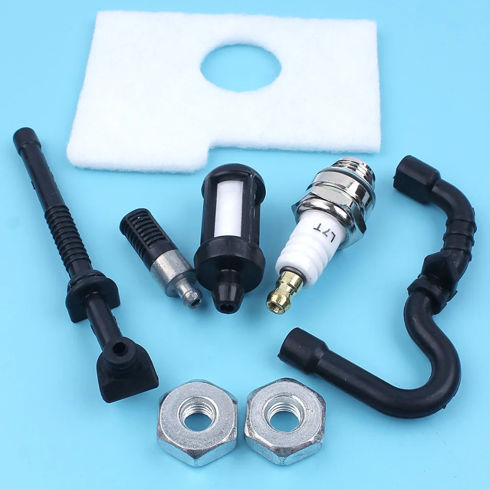 Air Oil Fuel Filter Line Hose Spark Plug Bar Nuts For Stihl Ms180 Ms170