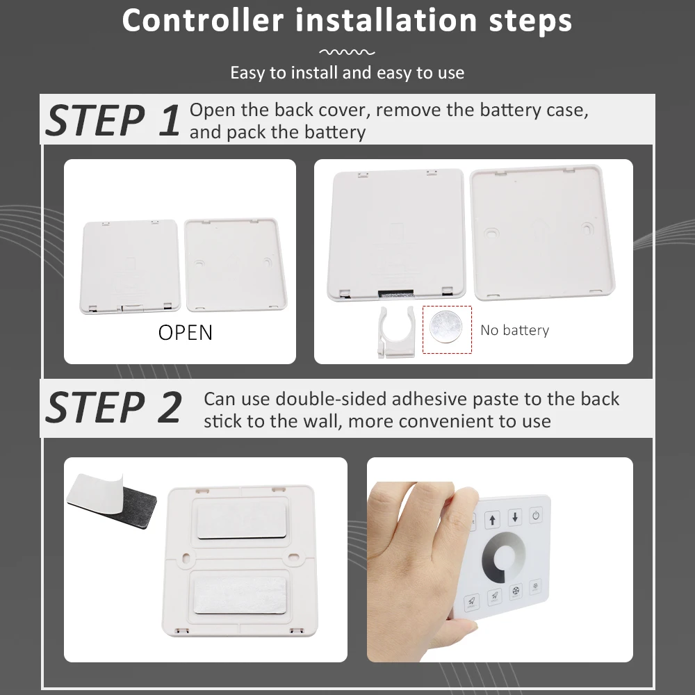 DC5-24V WS2811 Running Water Flowing LED Light Strip Controller Panel Reflux Pixel 3Key Touch Panel Wireless Switch Controler