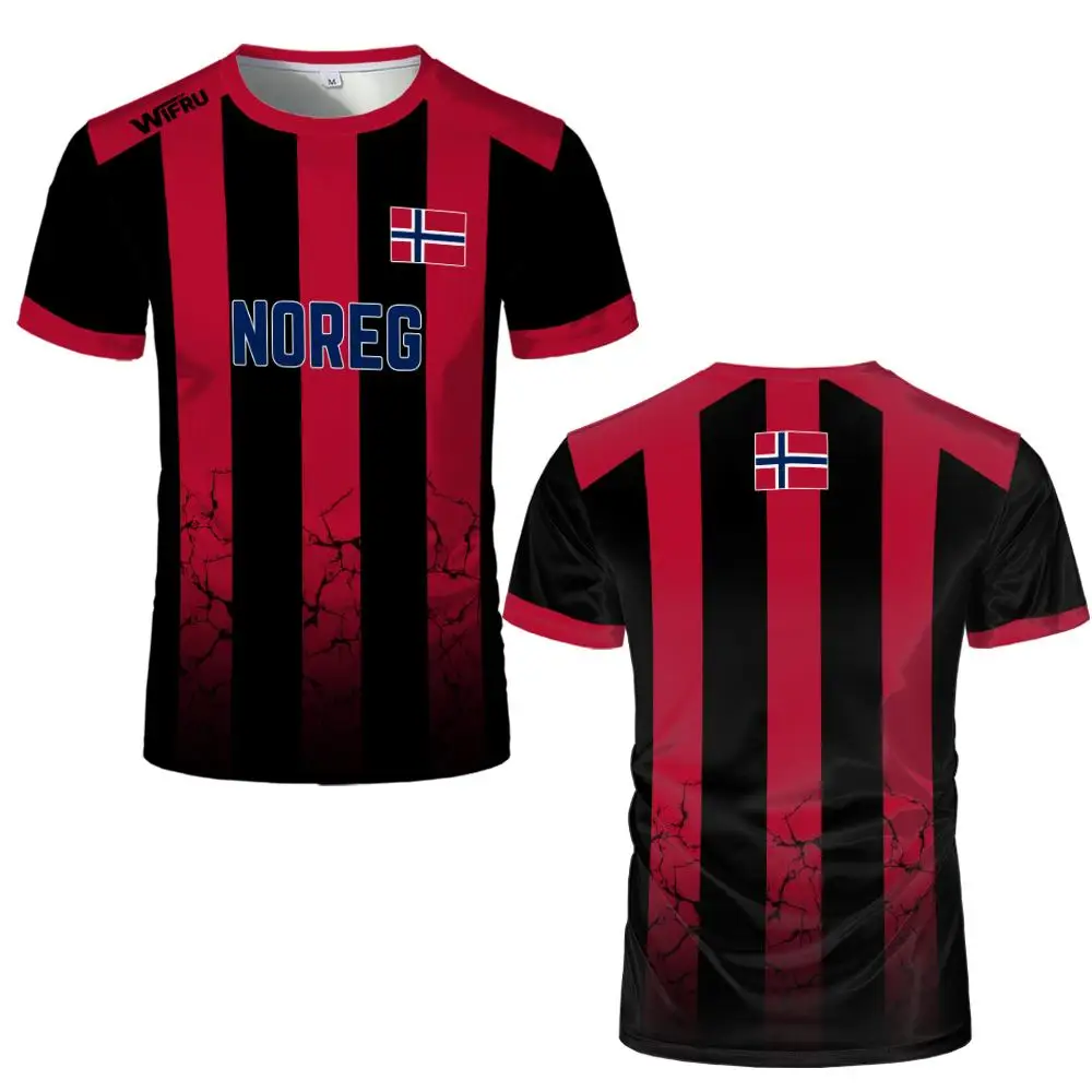 Noorwegen voetbal trainingsshirt ademend sneldrogend sport_voghion.com
