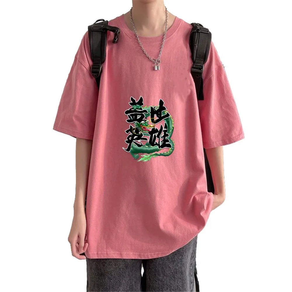 Chinese Streetwear For 50-100KG 100% Cotton Men T-Shirt 2022 Summer New Fashion Hip Hop Casual Tops Short Sleeve T shirts plain black t shirt T-Shirts