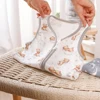 HappyFlute New Cute Print Two-Way Zipper Design Super Soft Bamboo Cotton Fabric Sleeveless Baby Summer Anti-kick Sleeping Bag 4