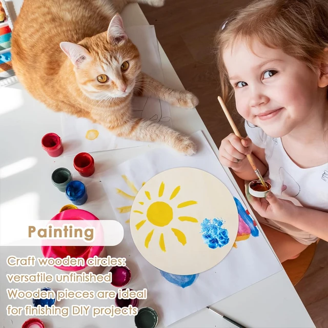 22 Dischi Di Legno Da 30 Cm Per DIY - Cerchi Per Decorazioni, Appendiabiti, Lavoretti - Foto 12