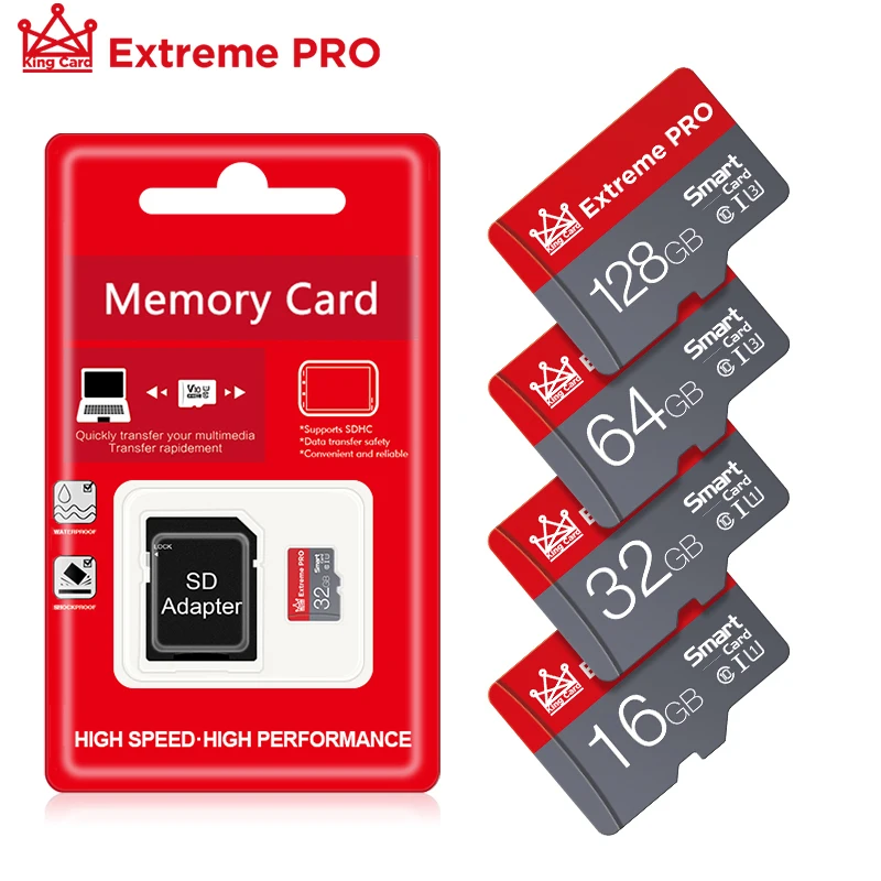 

Memory Card 4GB 8GB 16GB 32GB Grade Class 10 UHS-I Micro TF/SD Cards Trans Flash 64GB 128GB 256G for Mobile Phone Tablet Camera