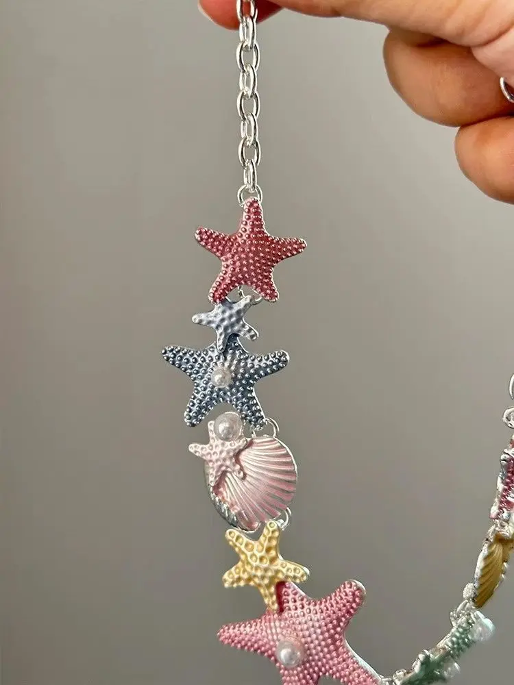 Shell Starfish Necklace Butterfly Ornaments natural shell ornaments resin starfish ornaments