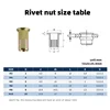 Rivet Nut Tool Hand Rivet Nut Gun Head  Simple Installation Manual Riveter Rivnut Tool Accessory for Nuts M3 M4 M5 M6 M8 M10 4