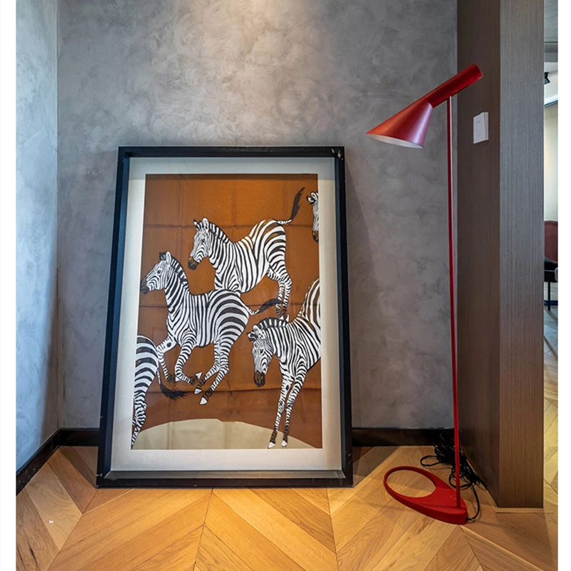 Nordic designer floor lamp modern minimalist floor lamps for living room bedroom study decor home E27 colorful standing lamp floor lamp