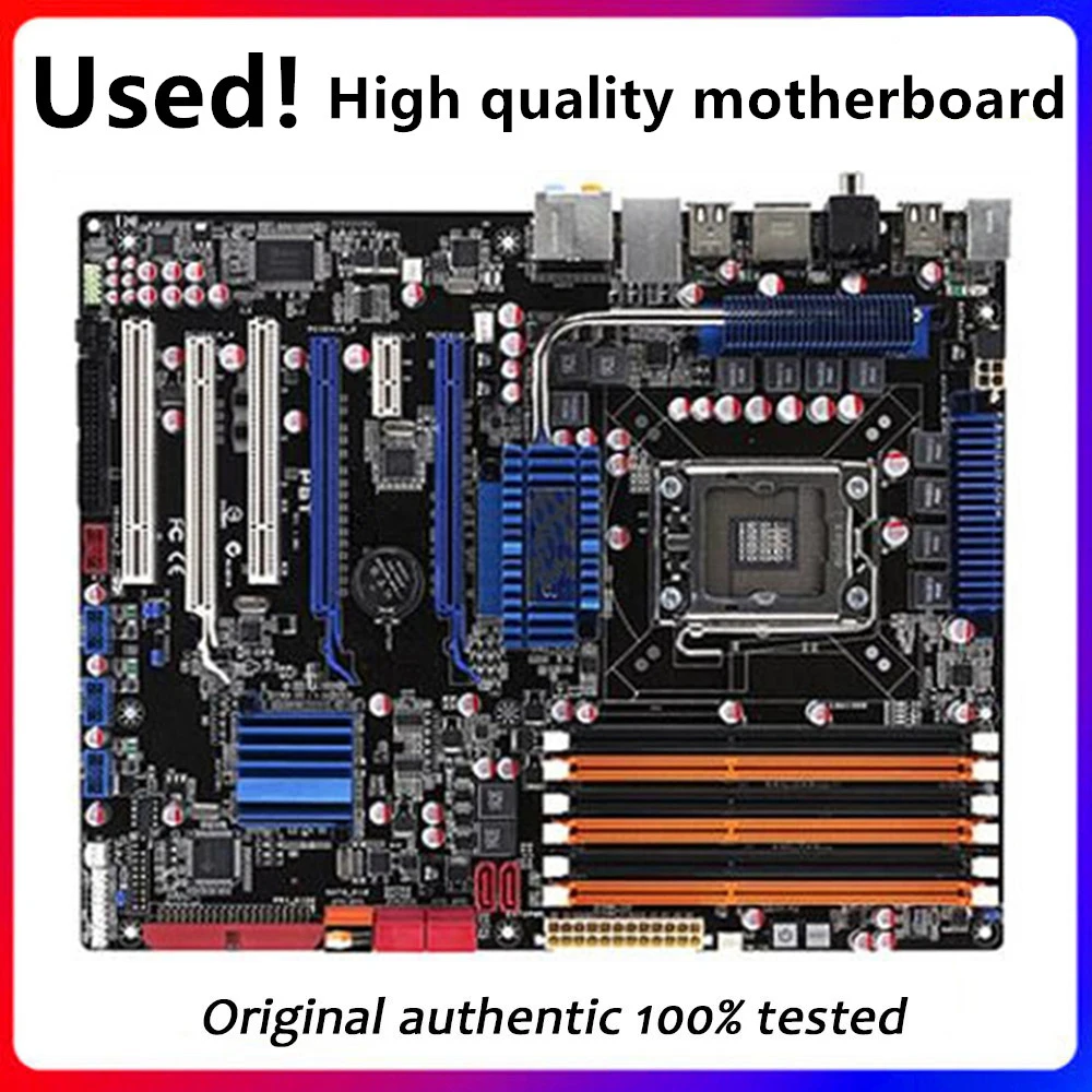 Per P6T Usato Originale Per Intel X58 Socket Lga 1366 Ddr3 Scheda Madre Lga1366 Mainboard