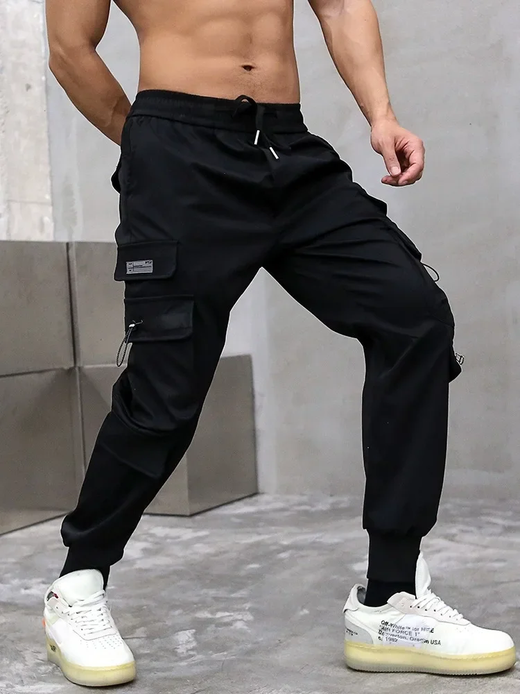 

American style retro high street workwear pants, men's straight leg wide leg casual pants, new fashion trend Instagram pants