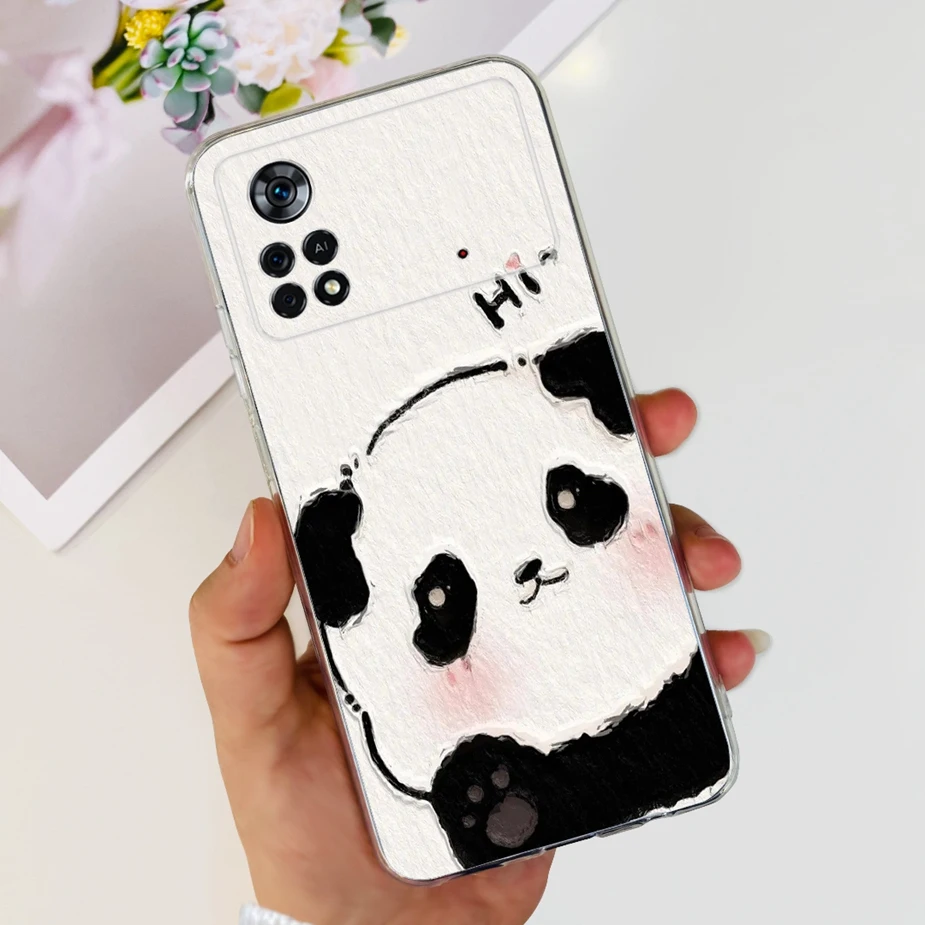 New Fashion Painted Clear Silicone Phone Case - Soft Protective Cover for Xiaomi Poco X4 Pro 5G