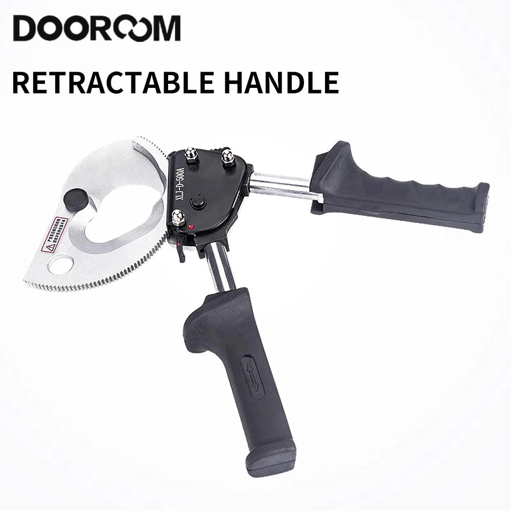 DOOROOM Ratchet Wire Cutters for 300mm² /500mm² Cu/Alu Cable Cutters Manual Gear Cable Scissors Hydraulic Tools Cable Clipper