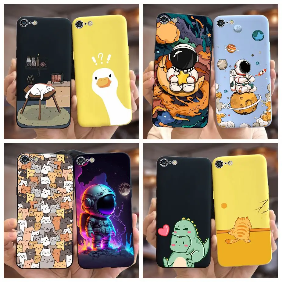 Per Apple Iphone Se 2020 Custodia Cute Astronauti Cover Custodia Morbida In Silicone Opaco Per Iphone Se 2022 Iphonese 2020 Fundas Coque