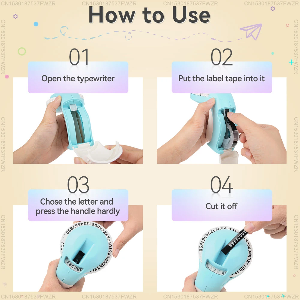 Dymo 12965 Manual Label Printer 12965 Dymo 3D Embossing Label  