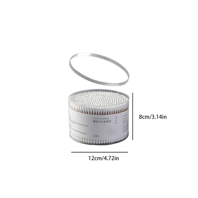 Hisopo de algodón de doble cabeza para mujer, herramientas para el cuidado de la salud, maquillaje, punta de madera, tornillo, palos, nariz, orejas, 500 piezas - Imagen 6