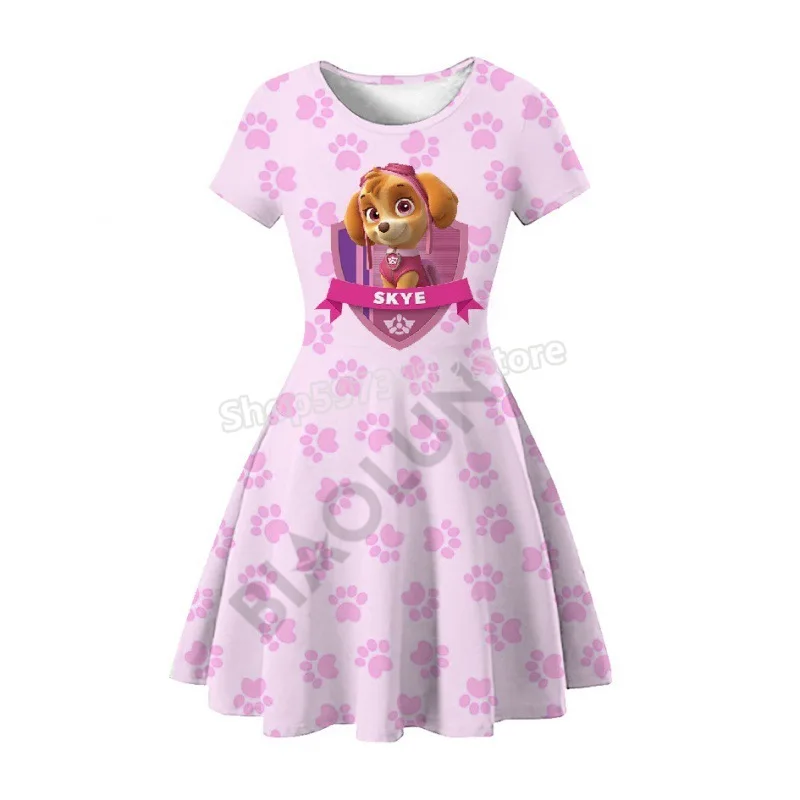 Paw Ronds Skye Dress For Baby Girl Abbigliamento Bambini Gonna Di Un Pezzo Festa Di Compleanno Indossare Vestiti Principessa Cosplay Carino Regalo Est