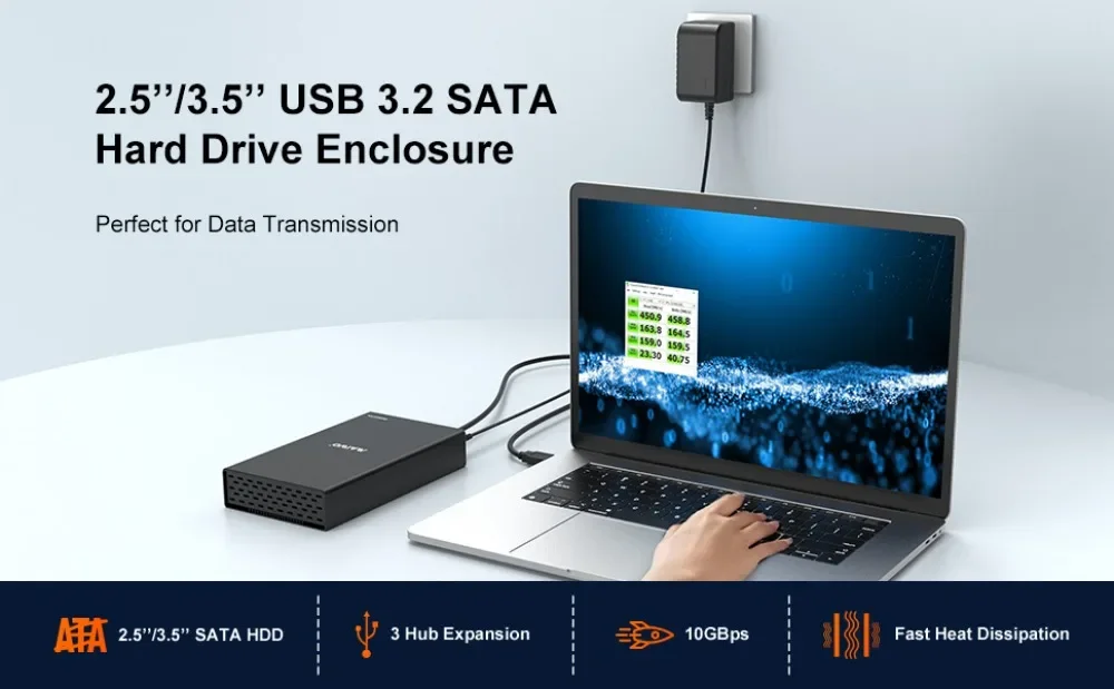 gabinete de disco rígido, USB C 3.1,