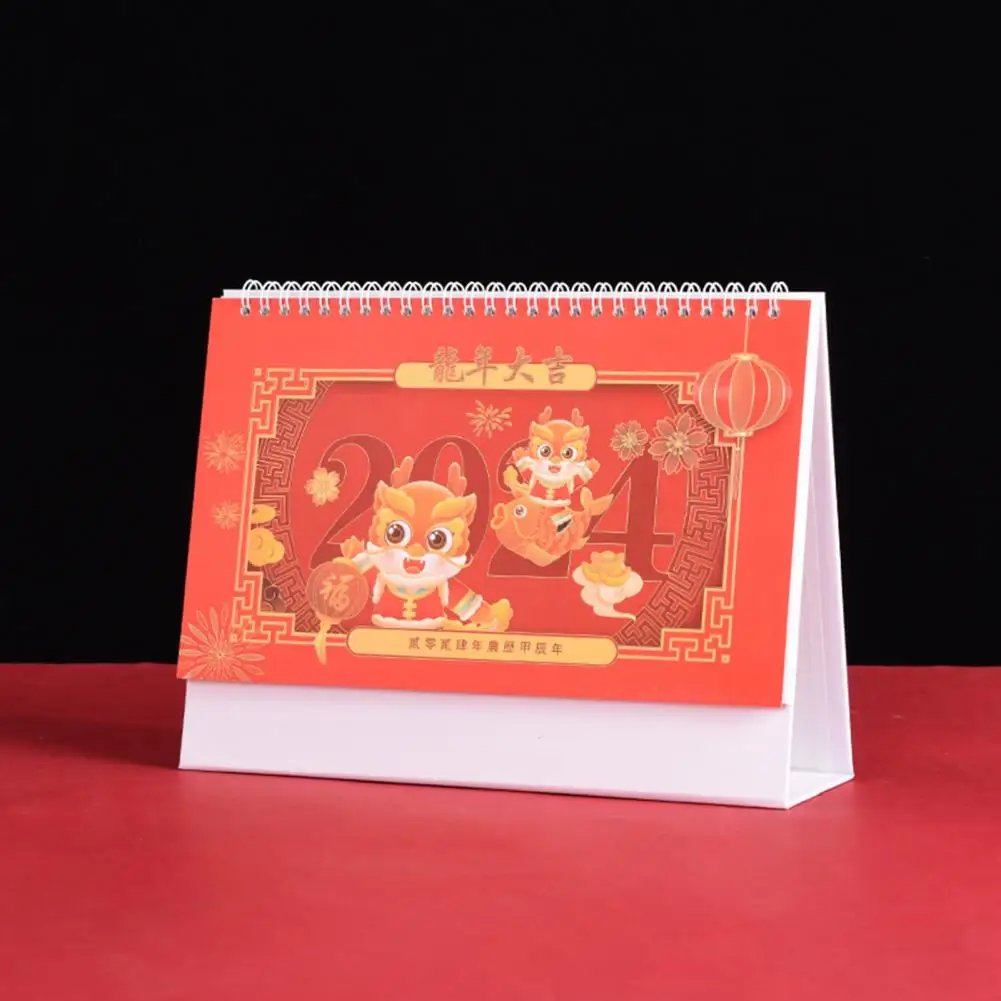 

Планировщик активности календарь 2024 простой стиль Настольный календарь спиральная катушка Ежемесячный план книга для планировки событий Офис школа