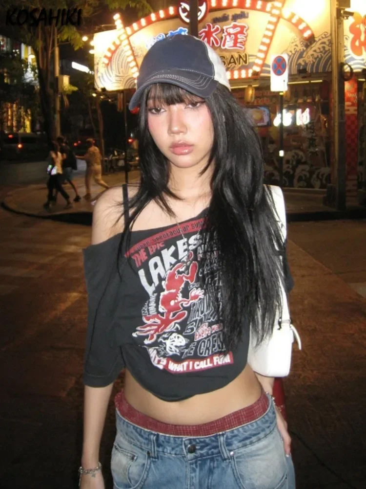 ꒰ঌ໒꒱グランジ　スカルプリントピチt  rock  punk y2k ꒰ঌ໒꒱グランジスカルプリントピチt rock punk y2k