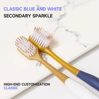 Brosse à Dents pour Adulte, Cheveux Doux, Tête Large en Fourrure, Ultra Fine, Anti-Sensibilité, Protection des Gommes, Convient pour la Randonnée 4