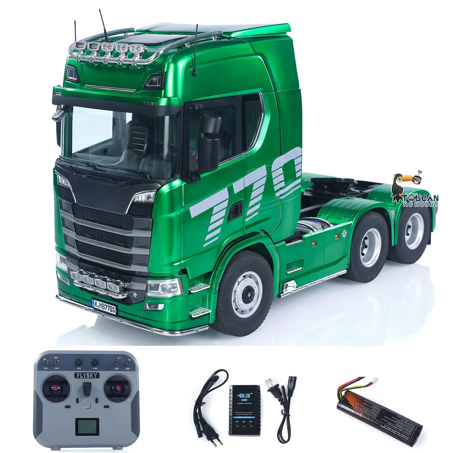 KABOLITE New 1/14 770S 100 RC Tractor Truck 6x6 Remote
