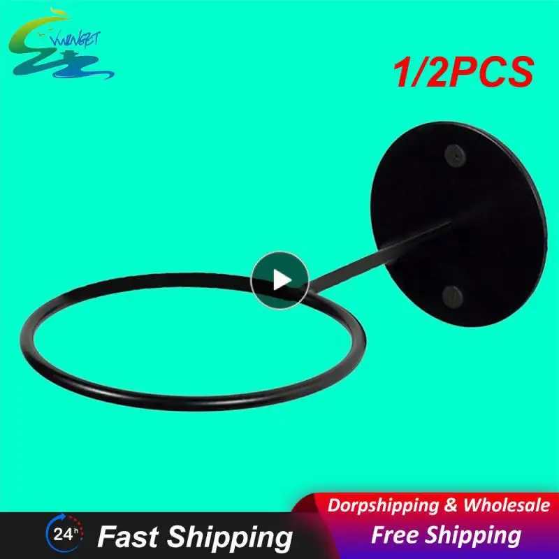 

1/2PCS Wall Mounted Basketball Storage Rack Iron Multi-purpose Football Ball Holder Hat Storage Space Saving Hanging Rack Room