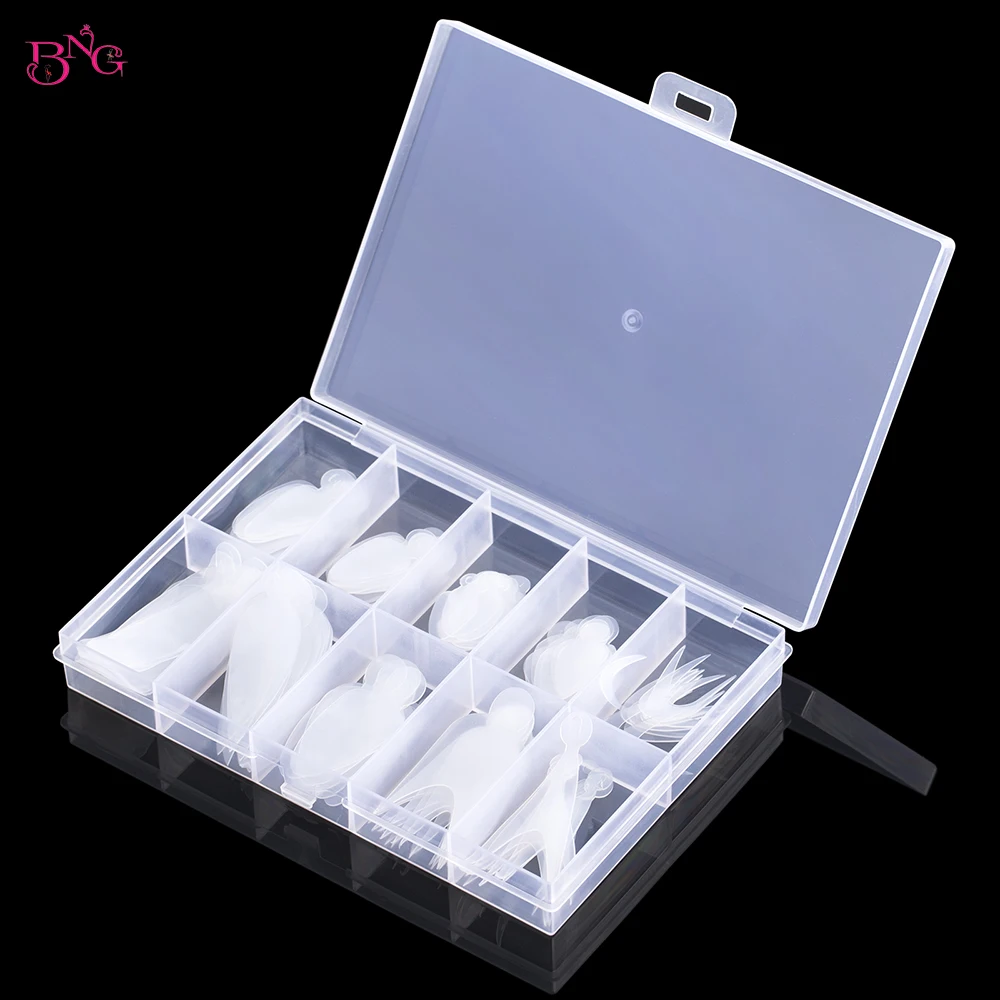 120Pcs Dual Nail Forms Mould Sticker Set
