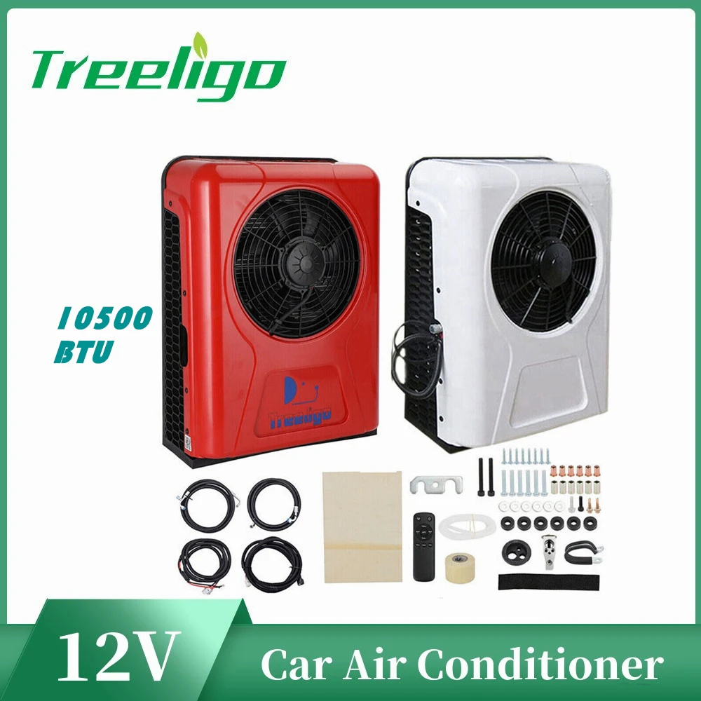 Treeligo 12V Split Electric Automotive Parking Air Conditioner 24V Air Conditioning 10500btu for