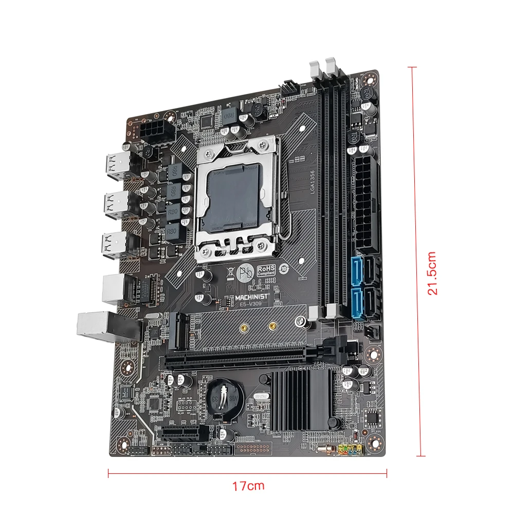 Machinista X79 Placa-mãe Combinação Kit com Xeon e5 2470 v2 Processador Cpu 2*4gb Ddr3 Ecc Ram Memória Nvme M.2 Duplo Canal X79 309 - Imagem 5