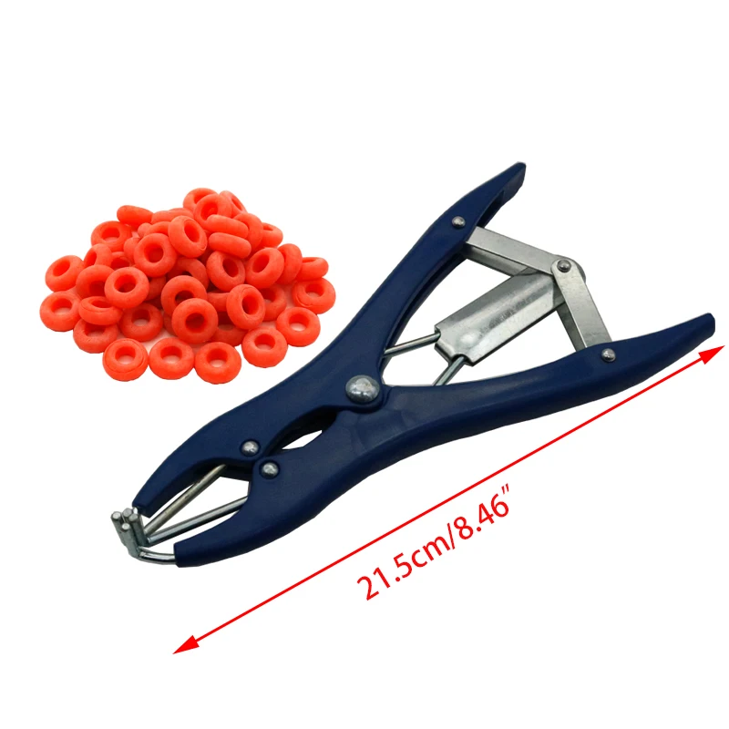 Animal Castration Tools Sheep Expansion Pliers Piglet Castration Forceps Tail Docking Clamp Bloodless Livestock Goat Tail Castrate Rings Farm Animal 1Pc