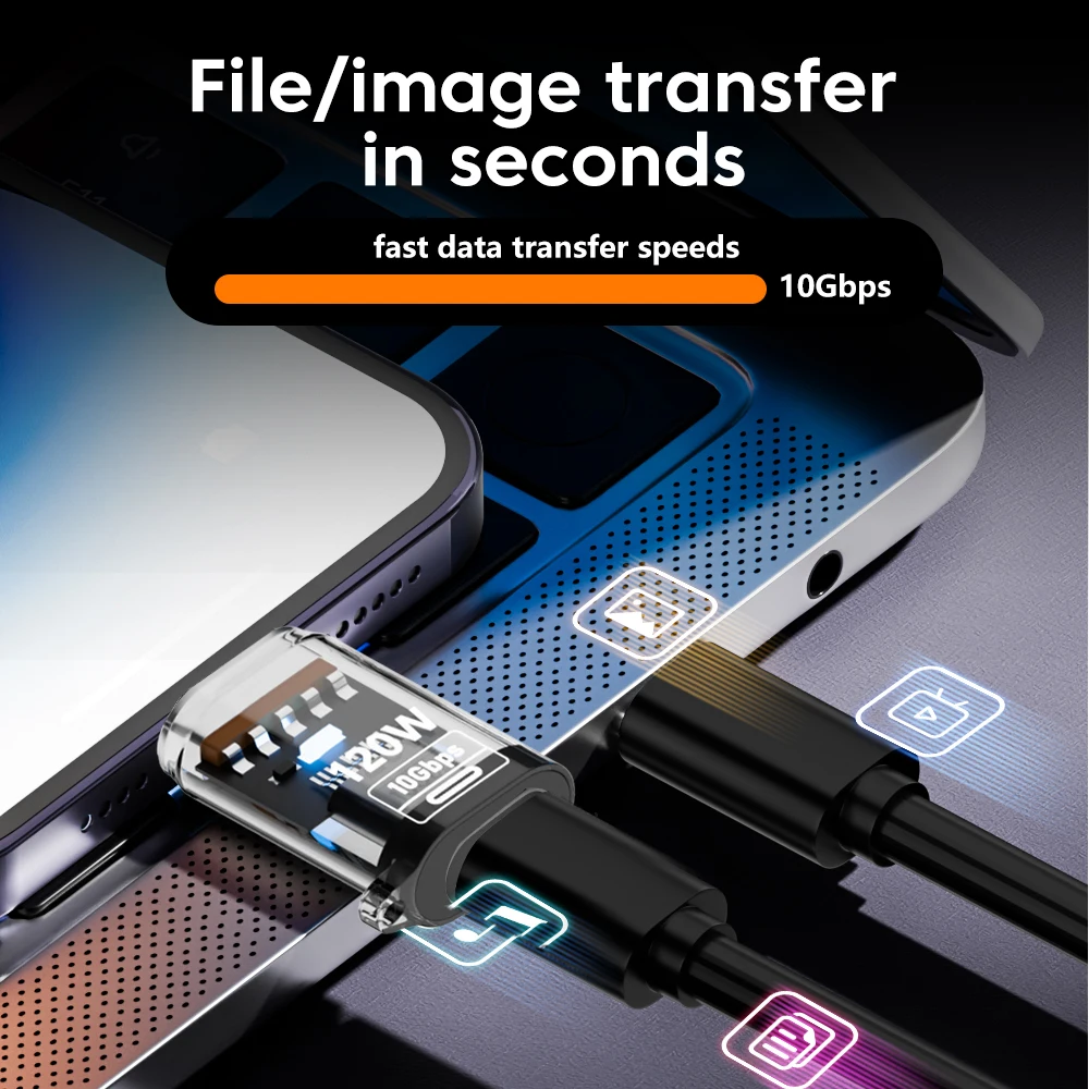 120W Super Fast Charging USB3.2 Connectors USB A To Type C Male To Female Adapters 10Gbps High-speed Data Transfer Converters usb to type c adapter type c adapter