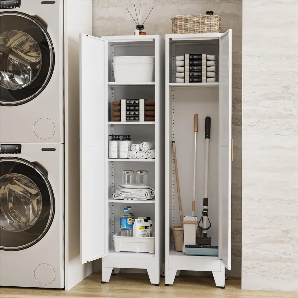 Slim Metal Storage Cabinet 1