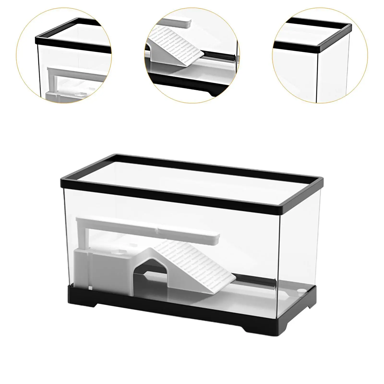 Turtle Tank Aquarium Hideout Terrapin Supplies Breeding Tortoise Enclosure Starter Turtle Habitat Reptile Habitat Indoor Decor