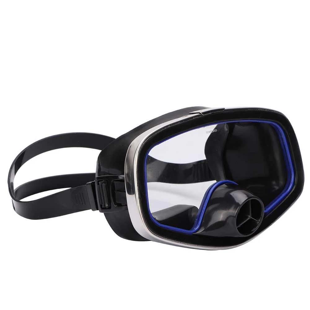 Retro Style Nose Valve Diving Mask Stainless Steel Frame Fishing And Hunting Diving Goggles Scuba Mask Snorkeling