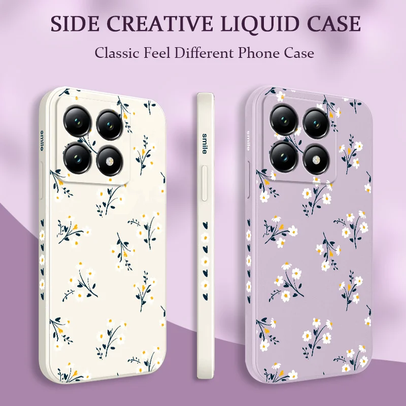Elegant Floral Silicone Phone Case - Vibrant Design Protection Cover