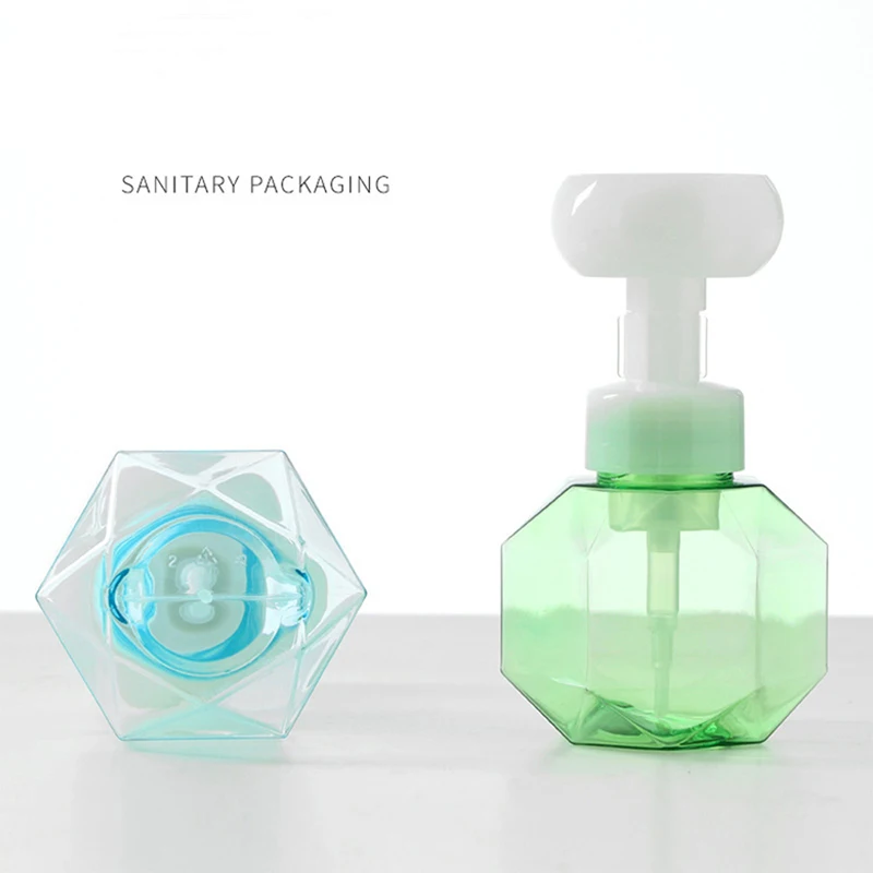 Flower shaped soap foam fire extinguisher foam pump plastic transparent bottle travel shower gel pump bathroom bottle soap dispenser,hand sanitizer dispenser,refillable bottle,soap dispenser bottle,foaming soap dispenser,refillable plastic bottles,foam pump bottle,plastic lotion bottle