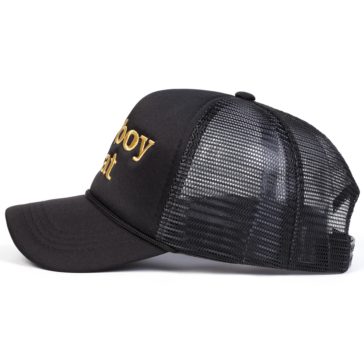 Unisex Cowboy Hat Letter Embroidery Baseball Net Caps Spring Summer Outdoor Sunscreen Hat Adjustable Casual Trucker Hats