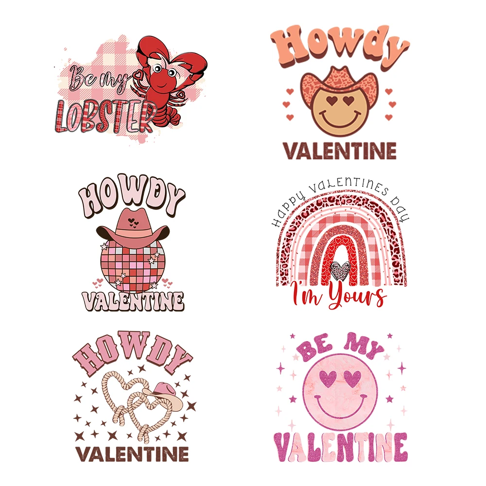  Valentines's Day Iron on Transfers Stickers, Iron on