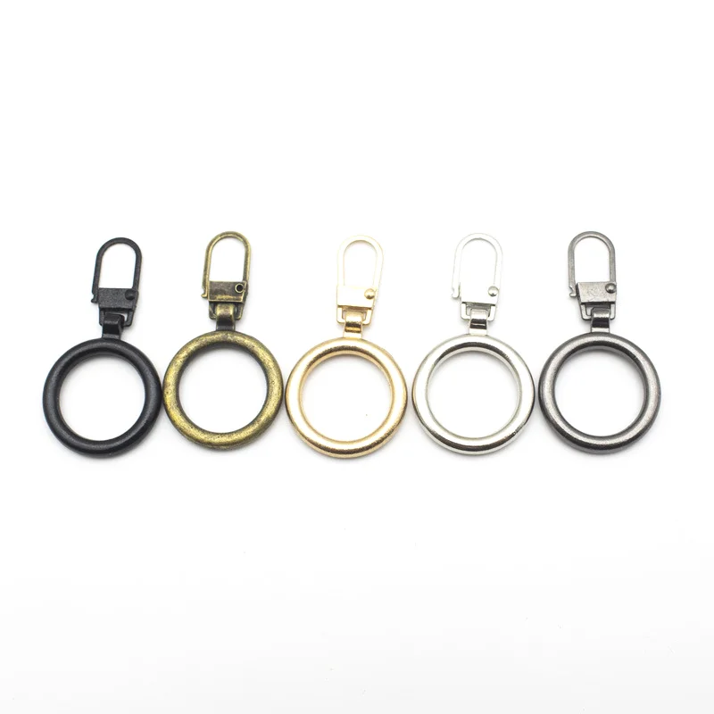 5 Pcs Replacement Zipper Pull Puller End Fit Rope Tag Clothing Zip Fixer Broken Buckle Zip Cord Tab Bag Suitcase Backpack Tent
