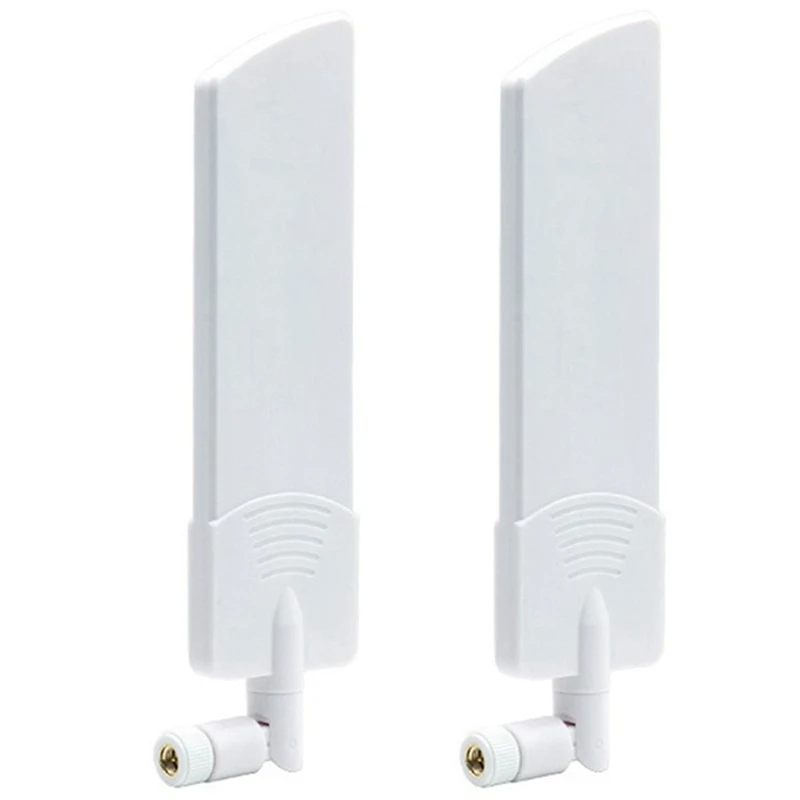 

2PCS 5G/3G/4G/GSM Full Band Glue Stick Omni Wireless Smart Meter Router Module Gain 40Dbi Antenna, White SMA Male