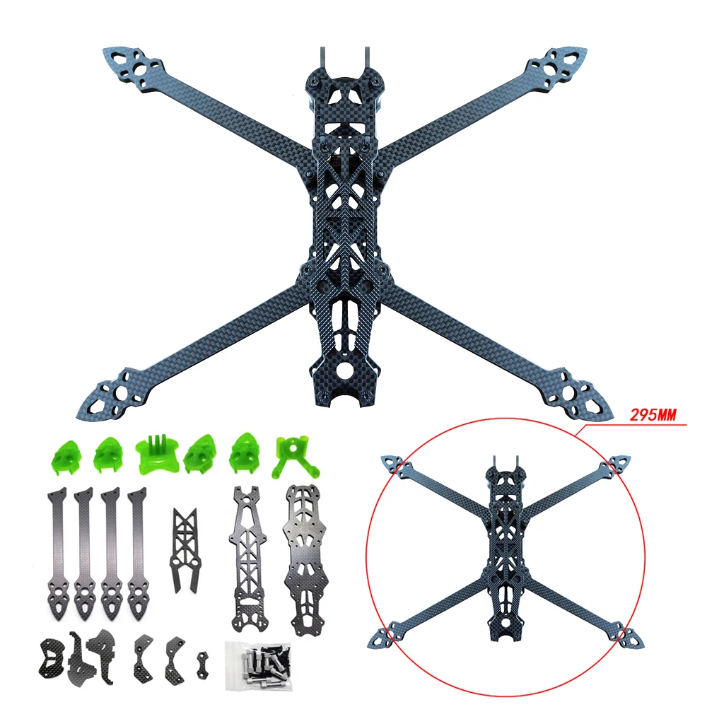 1pcs Mark4 Mark 4 HD 7inch 295mm 3K Carbon Fiber Quadcopter Frame Freestyle FPV Racing Drone Kit With 3D Print Part Accessories