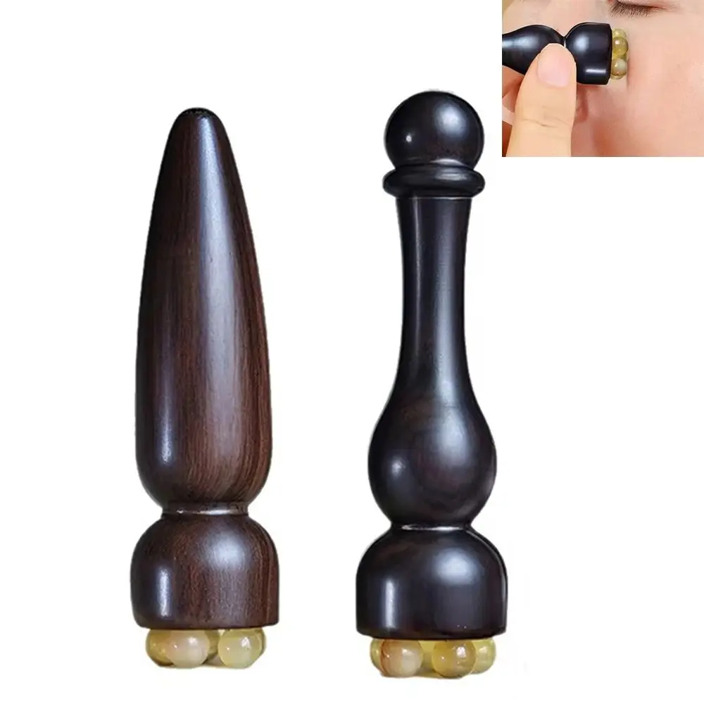 Sandalwood Facial Massager Wooden No Paint Facial Relaxation Equipment Small Lotus Pod Beauty Skin Care Tool Facial Skin Care