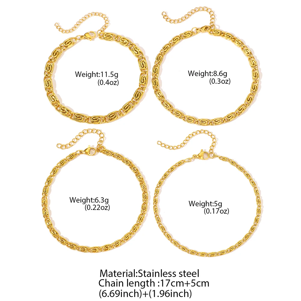 Edelstahlarmbänder Einfaches klassisches Design Mehrere Breiten zur Auswahl Stilvolle Armbänder für Damenschmuck Neue Produkte – Detail 11