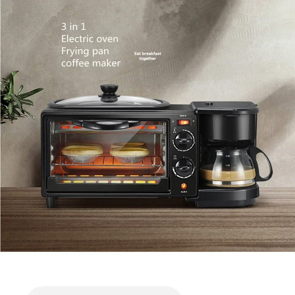 

3 In 1 Breakfast Maker Breakfast Machine Free Shipping Roast Machine Bread Toaster Electric Oven Kitchen Oven Kitchen Appliances