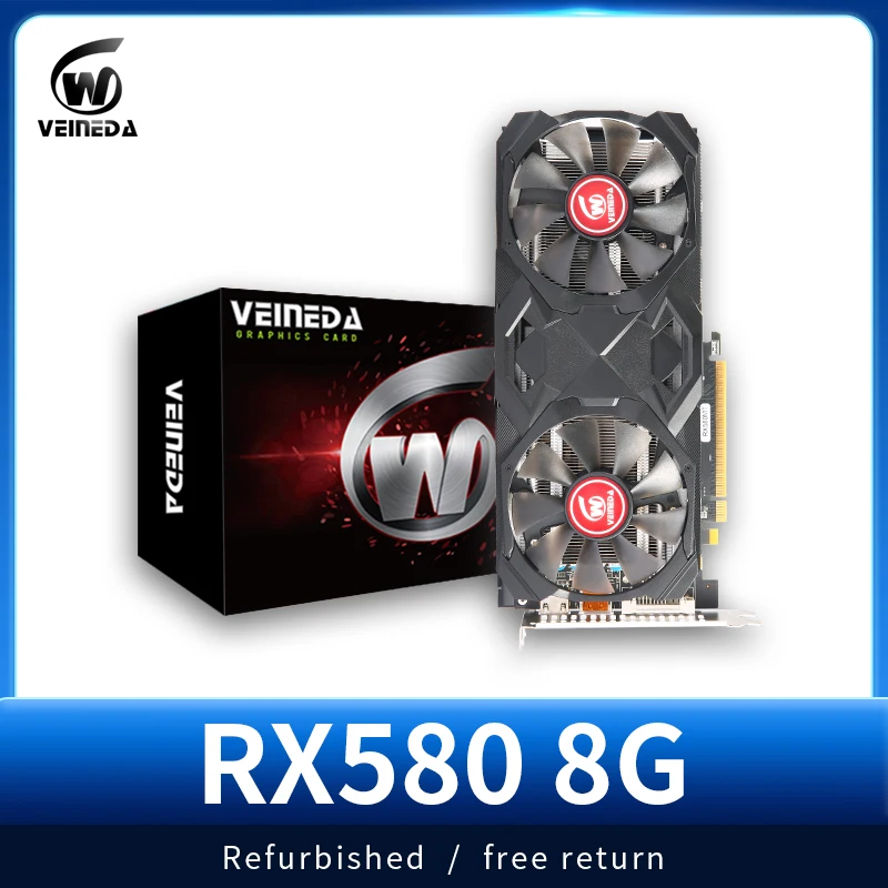 Veineda Graphics Cards Rx580 8gb 256bit 2048sp Gddr5 Graphics Cards For ...