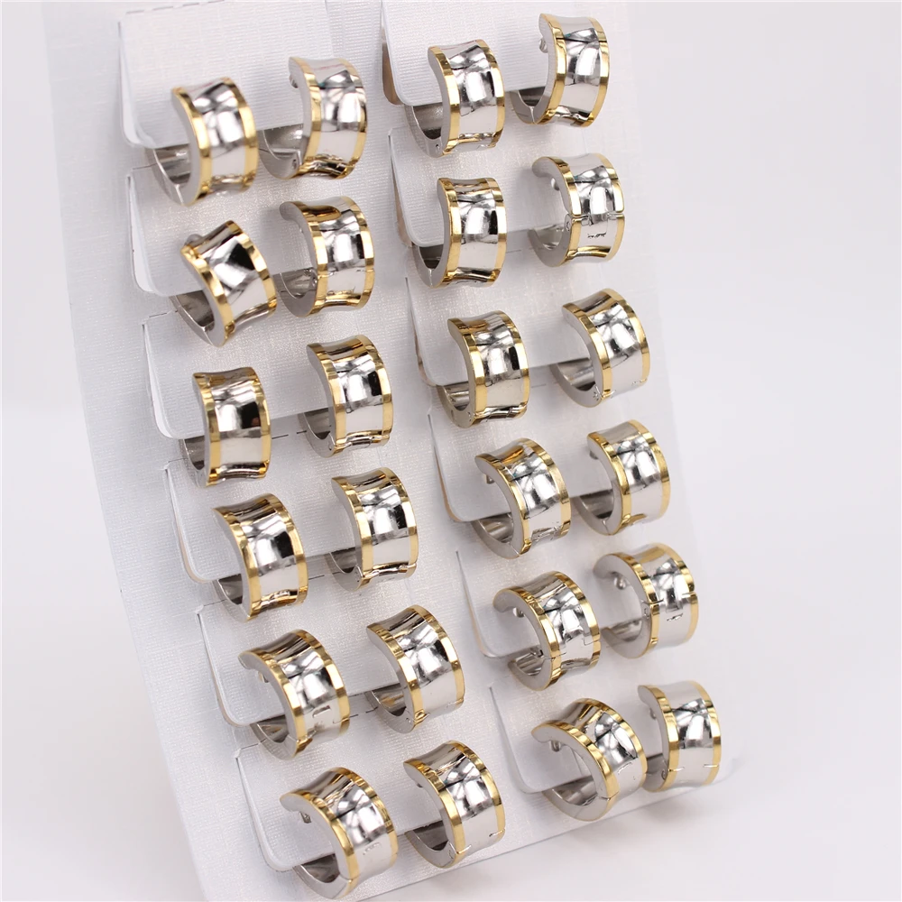 

Exquisite polished electroplating buckle earrings are shiny smooth Gift for male and female couples Wash without fading LH1163