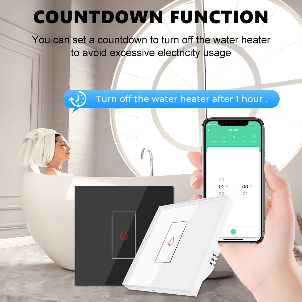 inteligente aquecedor agua caldeira toque interruptor ar 04